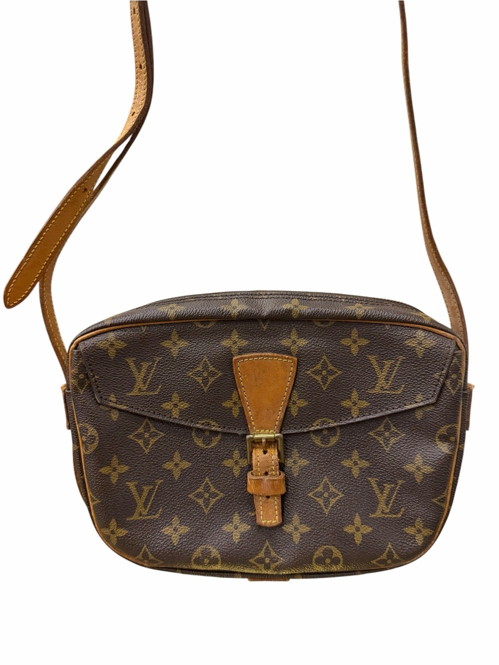 LOUIS VUITTON Jeune Fille PM Monogram Canvas Brown Crossbody Shoulder Bag